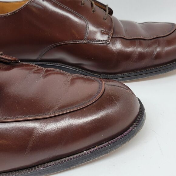 Cole Haan "Calhoun" Mens Brown Leather Split Toe Derbys Size US 12 D Made India - Picture 7 of 16